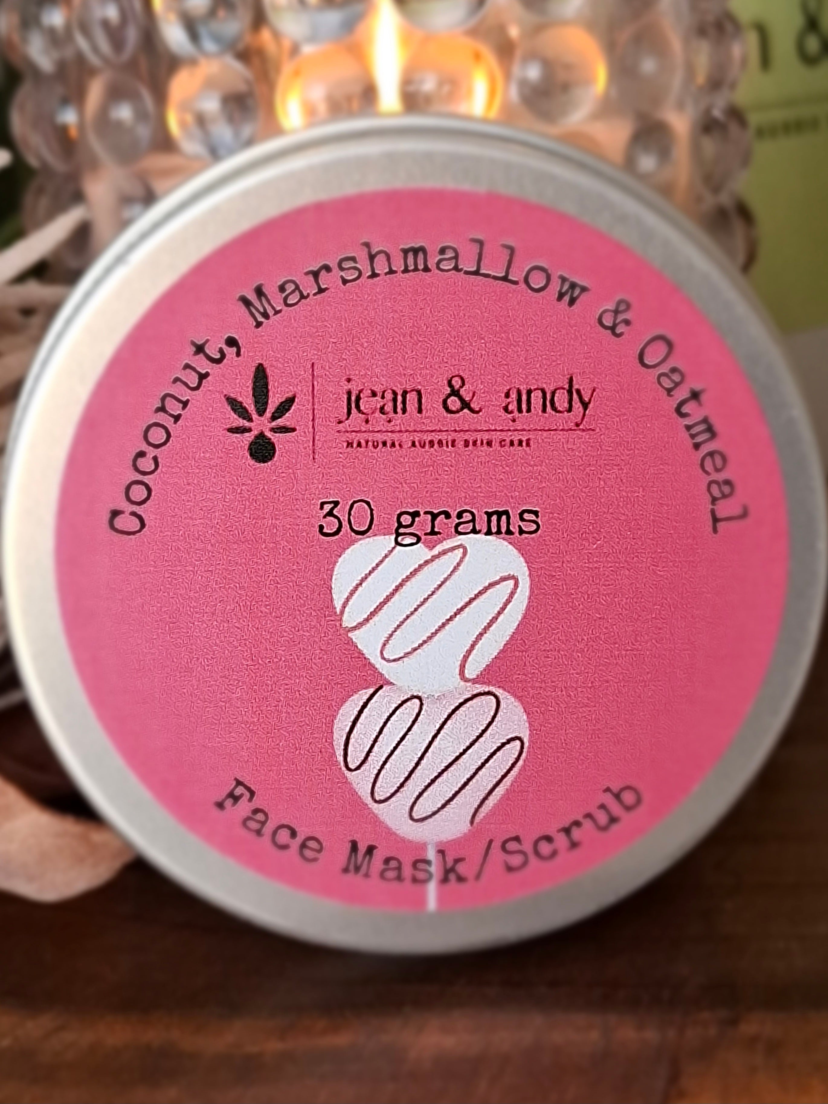 Coconut, Marshmallow & Oatmeal Face Mask/Scrub