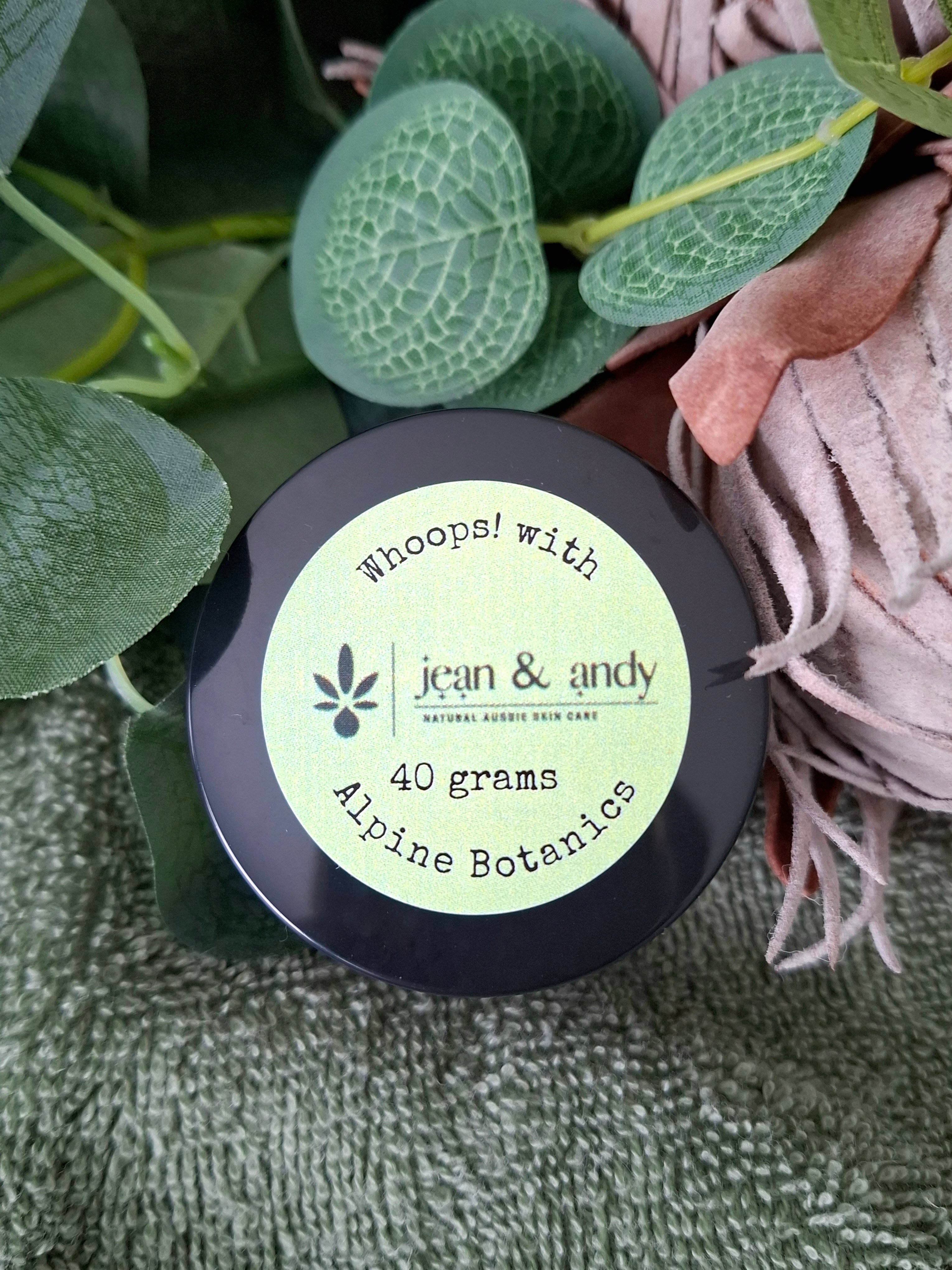Whoops with Alpine Botanics